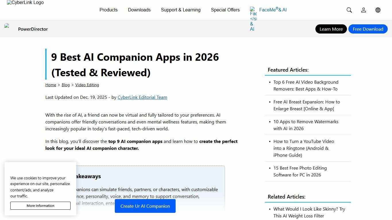 9 Best AI Companion Apps in 2026 (Tested & Reviewed)
